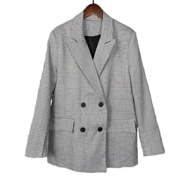 Spring Blazer Women Double Breasted Oversized jacket - EX-STOCK CANADA