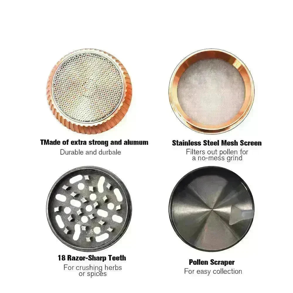 Metal Vaping Grinder Creative Zinc Alloy Grinder - EX-STOCK CANADA