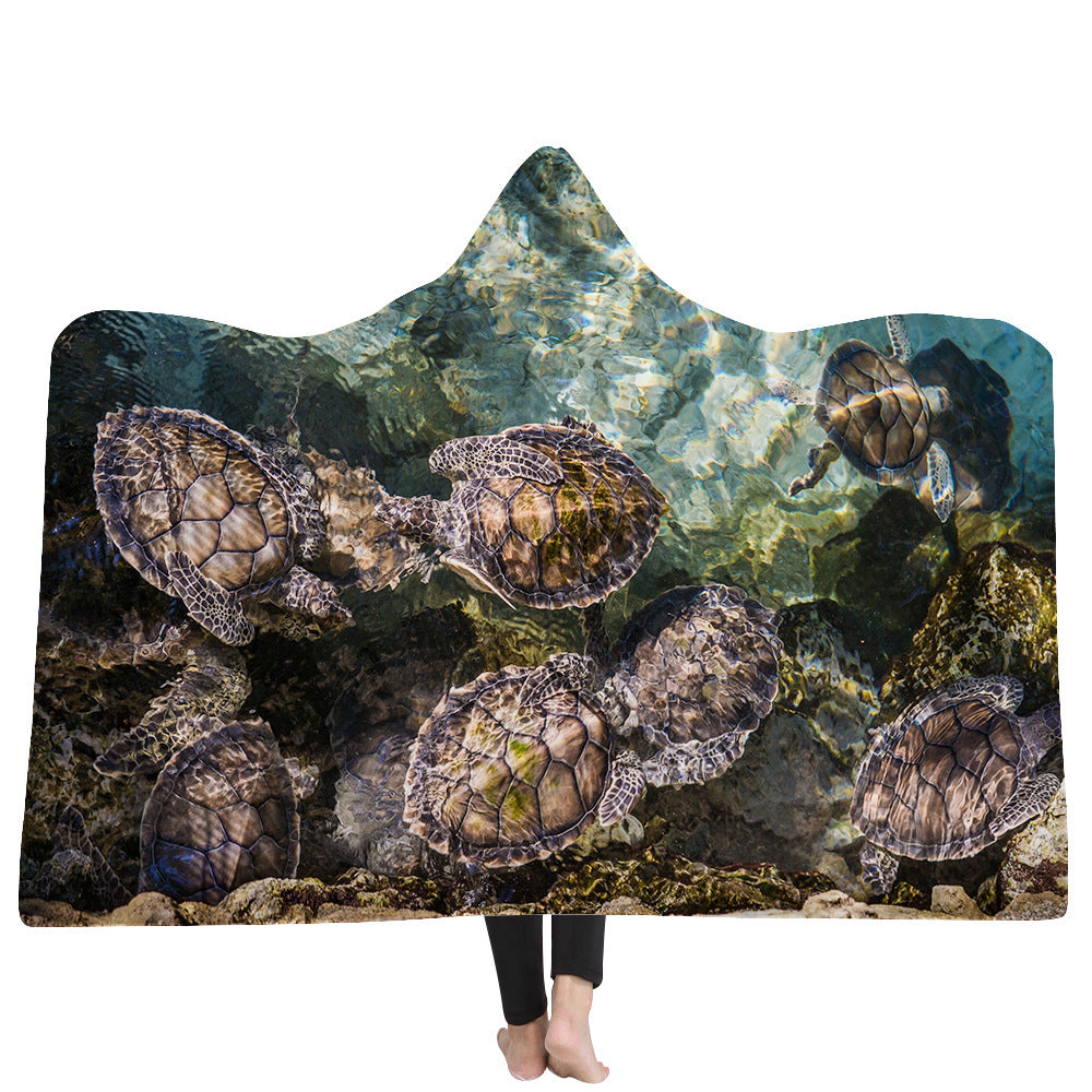 New Hooded Blanket Poncho Thicker Blanket Hooded Blanket Home EX-STOCK Canada 