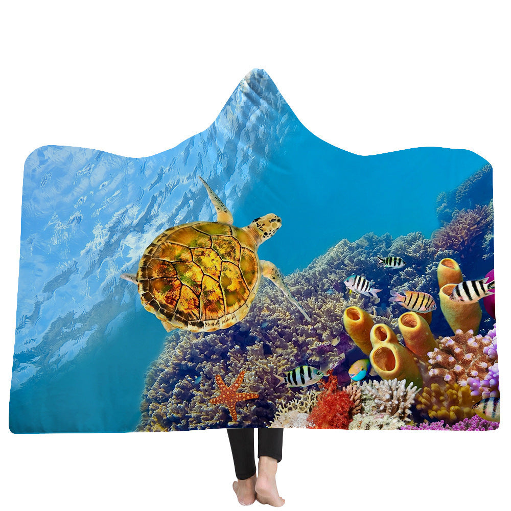 New Hooded Blanket Poncho Thicker Blanket Hooded Blanket Home EX-STOCK Canada 