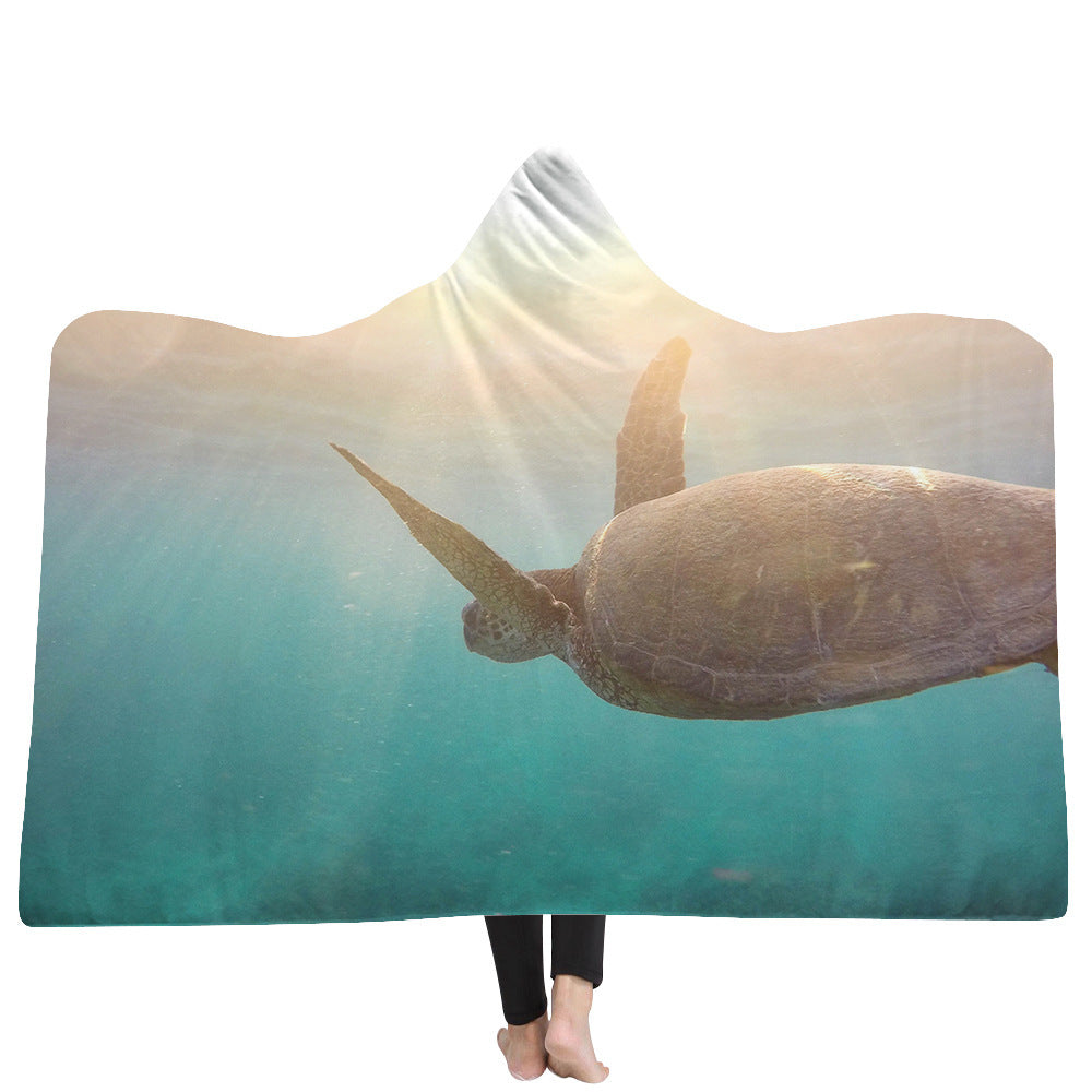 New Hooded Blanket Poncho Thicker Blanket Hooded Blanket Home EX-STOCK Canada 