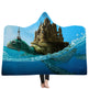 New Hooded Blanket Poncho Thicker Blanket Hooded Blanket Home EX-STOCK Canada 