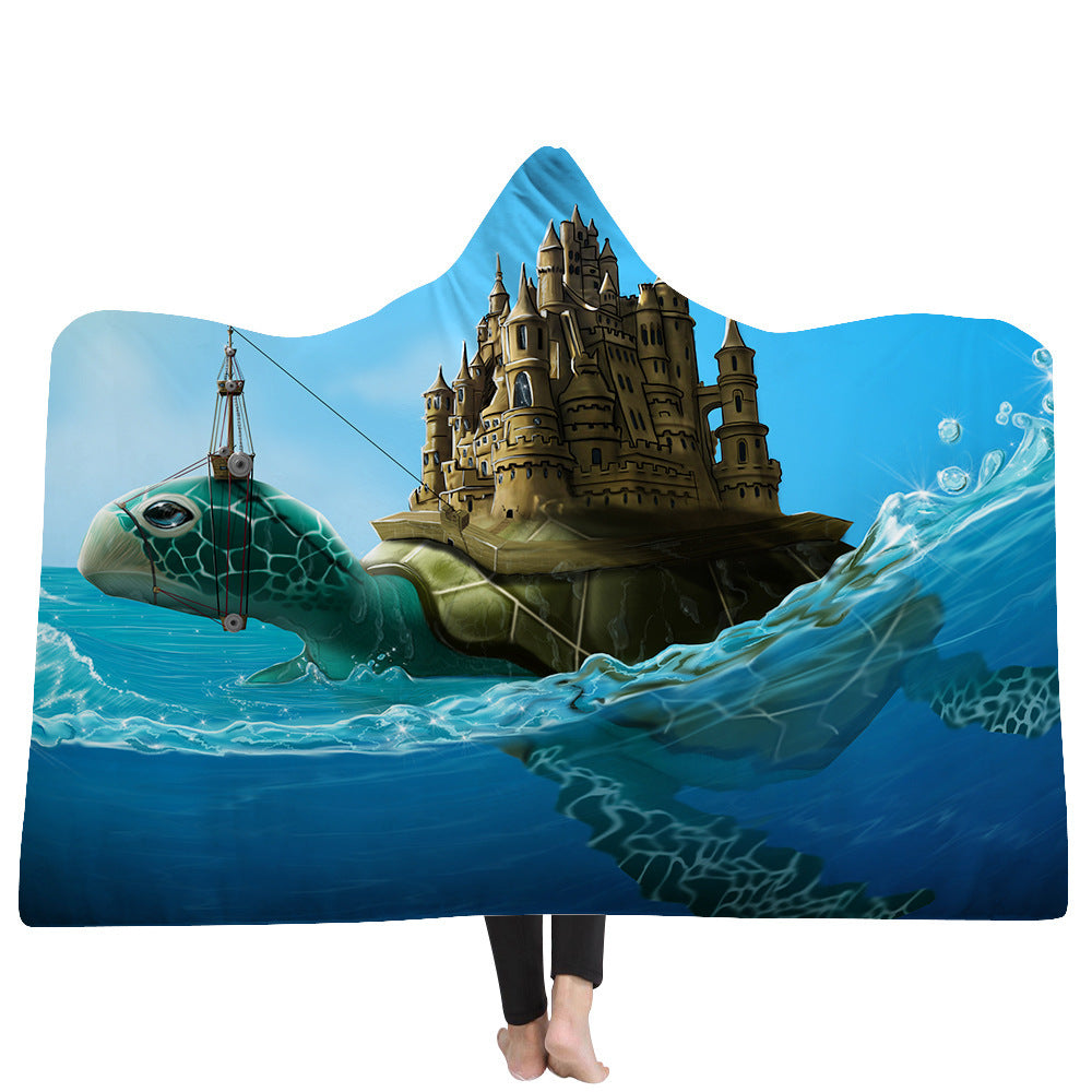 New Hooded Blanket Poncho Thicker Blanket Hooded Blanket Home EX-STOCK Canada 