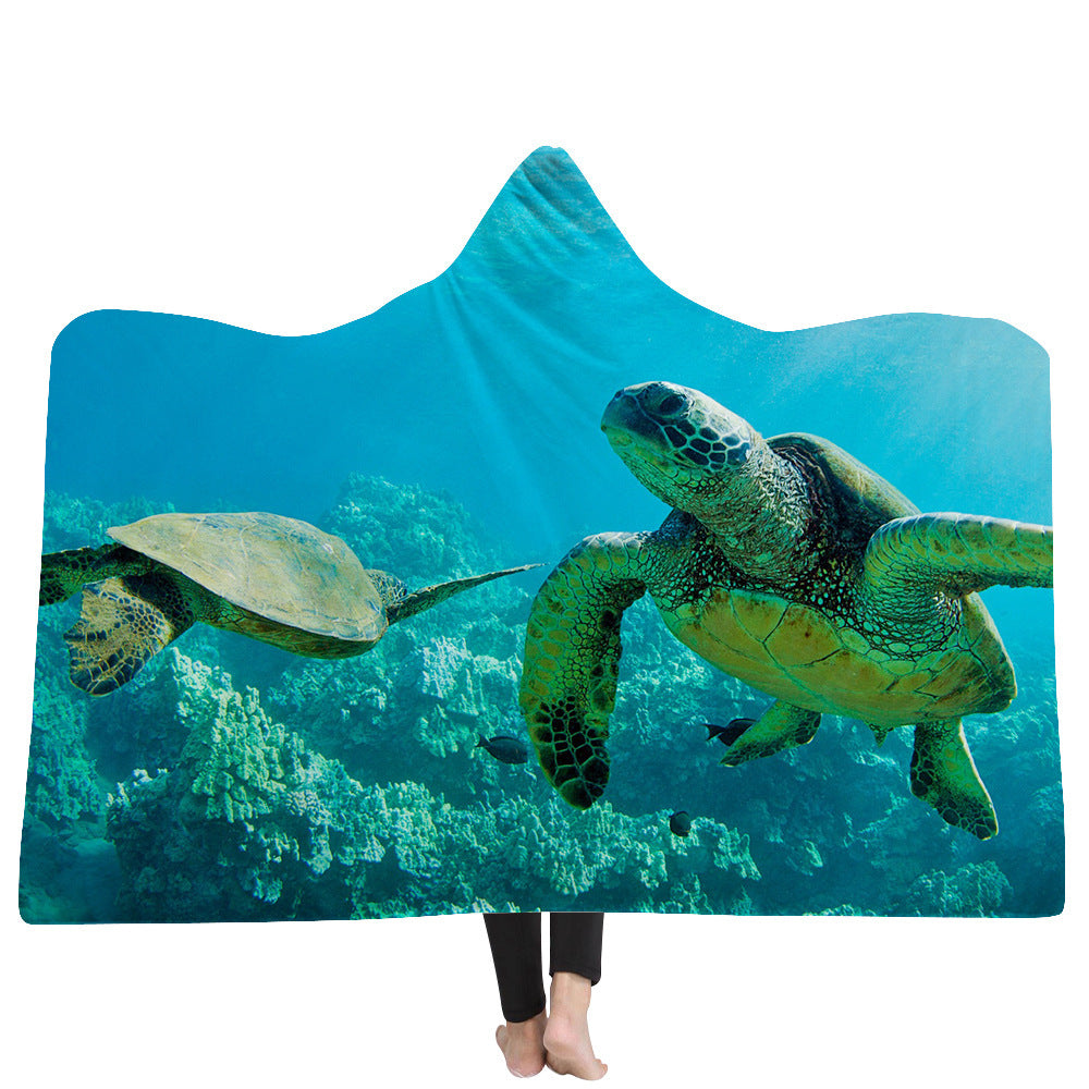 New Hooded Blanket Poncho Thicker Blanket Hooded Blanket Home EX-STOCK Canada 