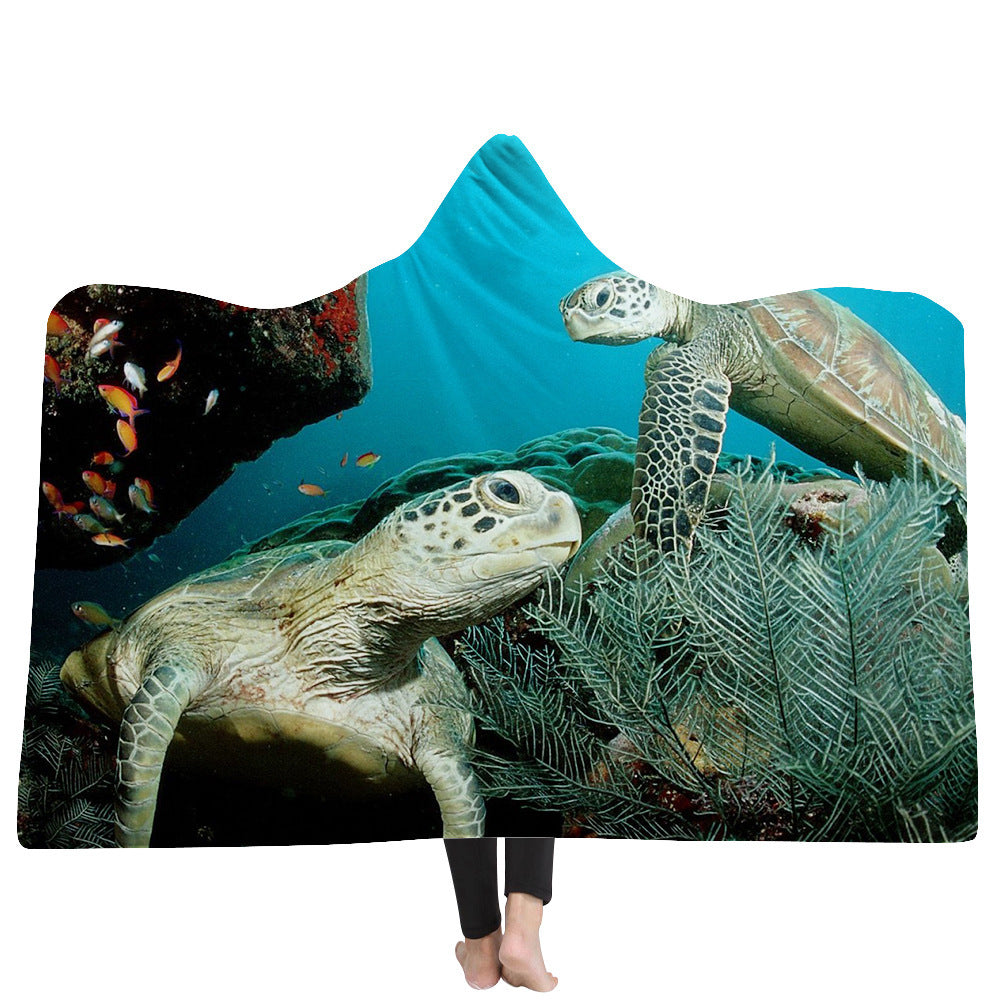 New Hooded Blanket Poncho Thicker Blanket Hooded Blanket Home EX-STOCK Canada 
