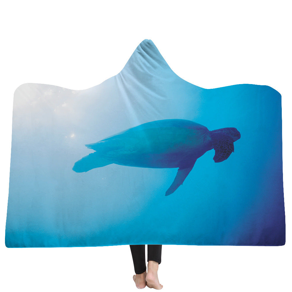 New Hooded Blanket Poncho Thicker Blanket Hooded Blanket Home EX-STOCK Canada 
