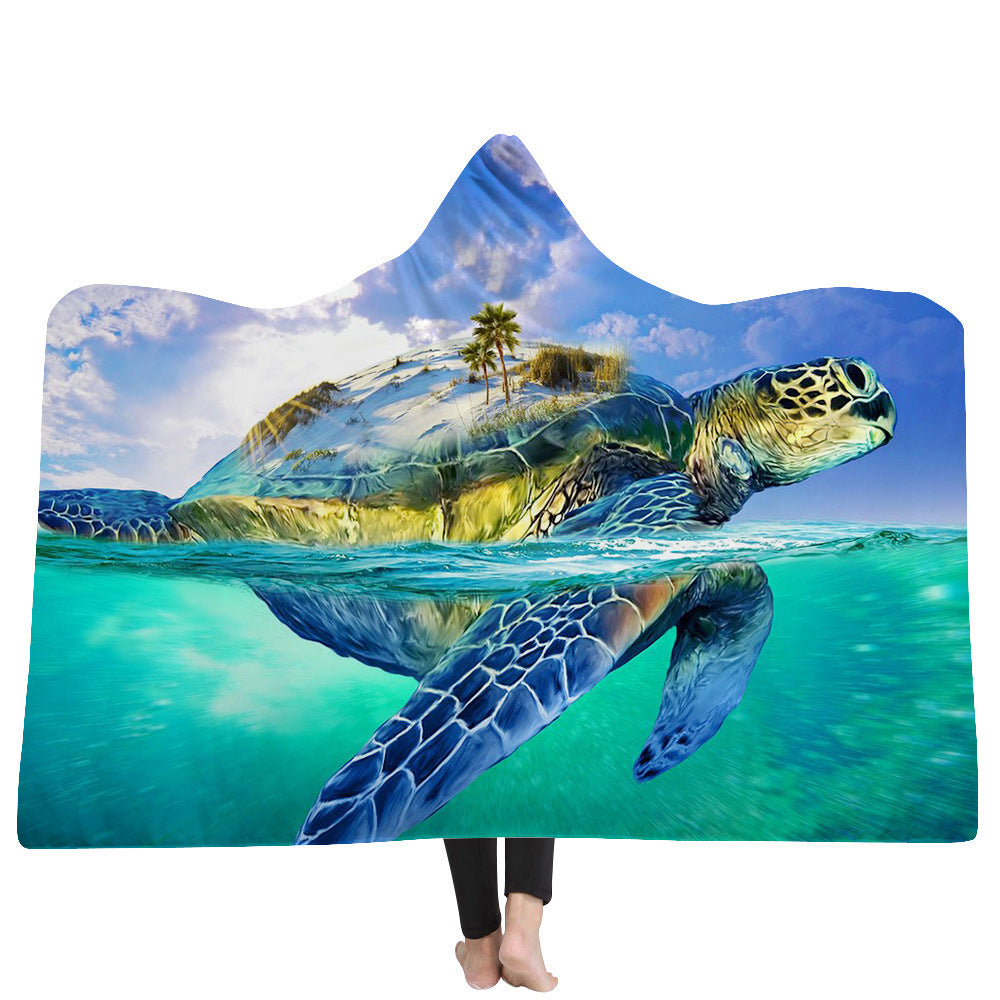 New Hooded Blanket Poncho Thicker Blanket Hooded Blanket Home EX-STOCK Canada 