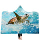 New Hooded Blanket Poncho Thicker Blanket Hooded Blanket Home EX-STOCK Canada 