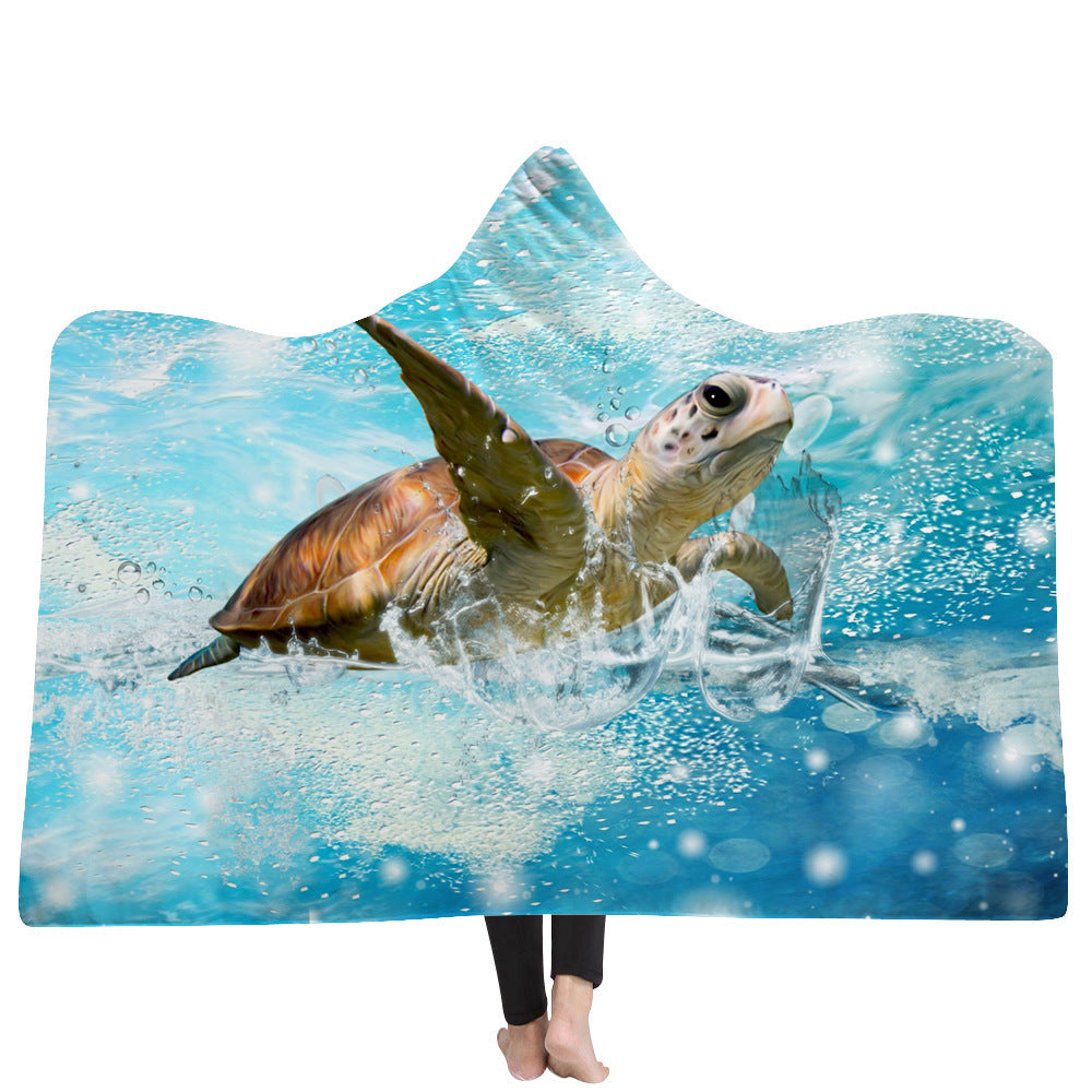 New Hooded Blanket Poncho Thicker Blanket Hooded Blanket Home EX-STOCK Canada 