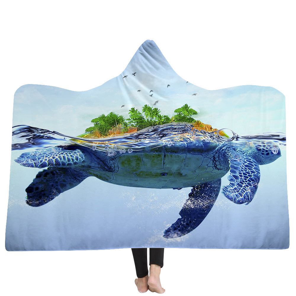 New Hooded Blanket Poncho Thicker Blanket Hooded Blanket Home EX-STOCK Canada 