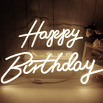 Happy Birthday Neon Sign Light – LED Party Decoration for Birthdays & Events