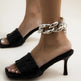 Unique Big Chunky Chain Anklet Women Fashion Gold Color Lock Charm Ankle Rock Twisted Acrylic Female Anklet - EX-STOCK CANADA