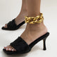 Unique Big Chunky Chain Anklet Women Fashion Gold Color Lock Charm Ankle Rock Twisted Acrylic Female Anklet - EX-STOCK CANADA