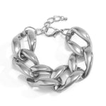Unique Big Chunky Chain Anklet Women Fashion Gold Color Lock Charm Ankle Rock Twisted Acrylic Female Anklet - EX-STOCK CANADA