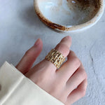 Woven Ring Women European And American Hollow Cross Wide Version Live  Simple Ring - EX-STOCK CANADA
