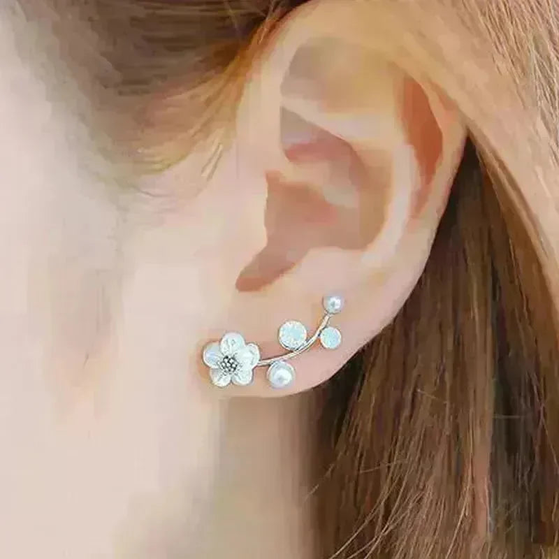 Women's Gold and Silver Stud Earrings - EX-STOCK CANADA