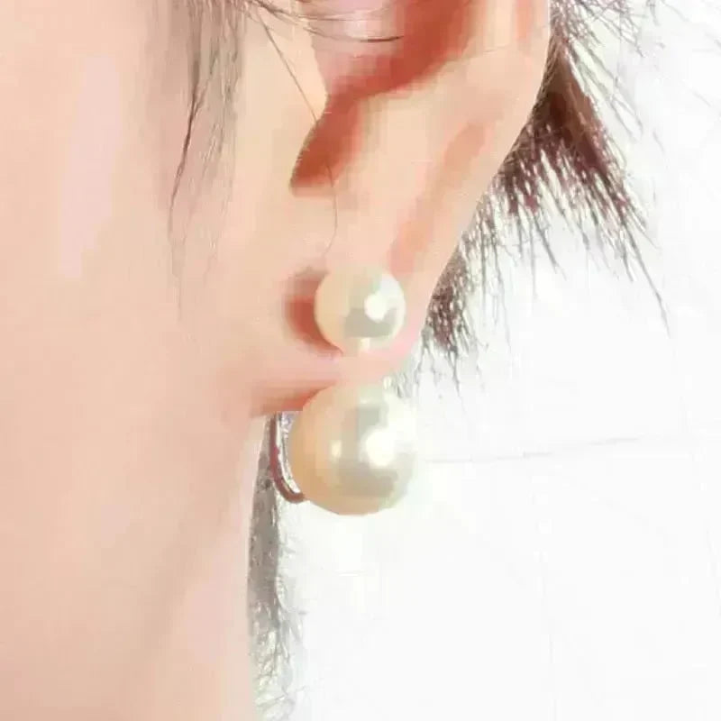 Women's Gold and Silver Stud Earrings - EX-STOCK CANADA