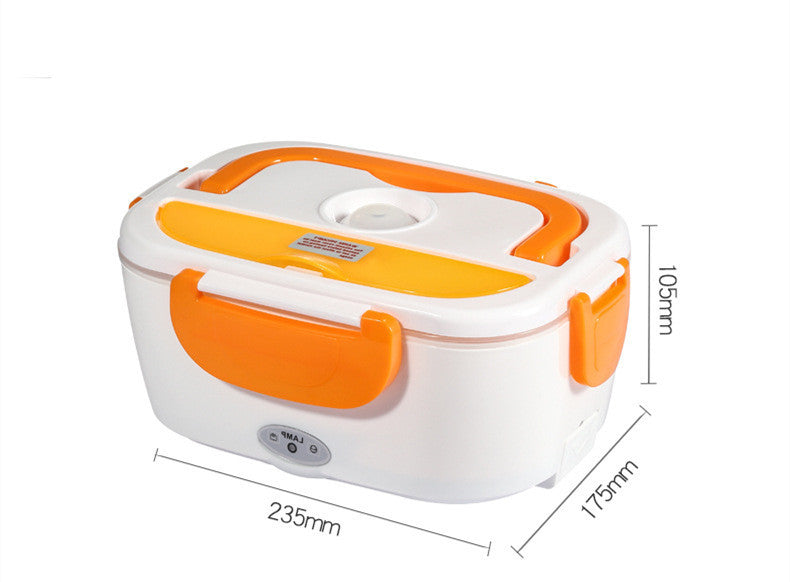 Kitchen Electric Heated Lunch Box Stainless Steel School Car Picnic Food Heating Heater Food Warmer Container EX-STOCK