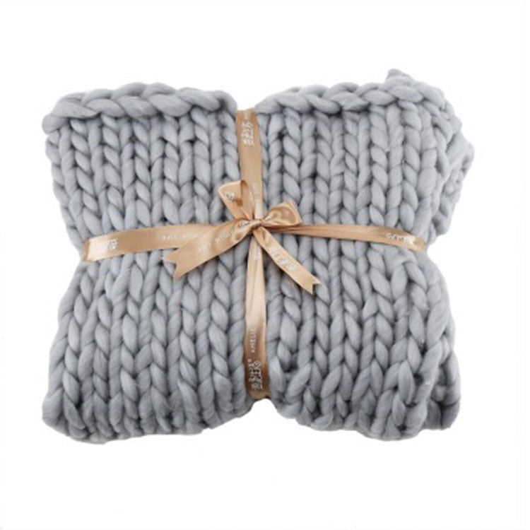 Coarse Wool Blanket Cover Blanket Wool Hand-woven Iceland Blanket Acrylic Blanket Wholesale EX-STOCK Canada 