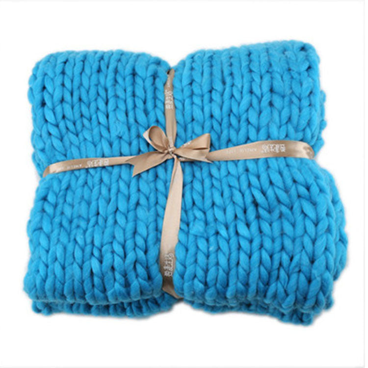 Coarse Wool Blanket Cover Blanket Wool Hand-woven Iceland Blanket Acrylic Blanket Wholesale EX-STOCK Canada 