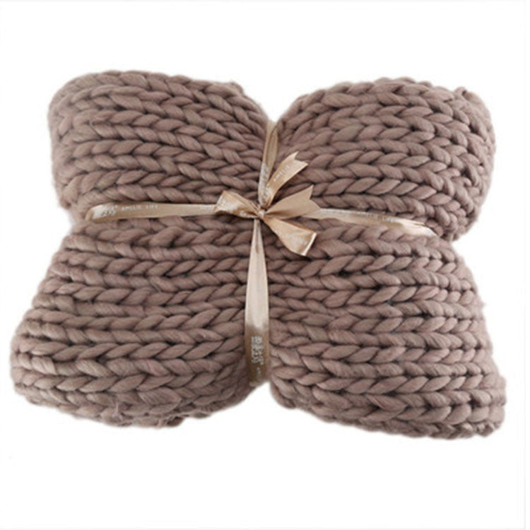 Coarse Wool Blanket Cover Blanket Wool Hand-woven Iceland Blanket Acrylic Blanket Wholesale EX-STOCK Canada 
