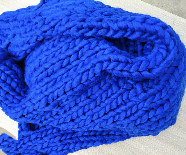 Coarse Wool Blanket Cover Blanket Wool Hand-woven Iceland Blanket Acrylic Blanket Wholesale EX-STOCK Canada 