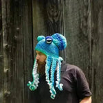 Handmade Knitted Crotchet Octopus Headgear for Men and Women - EX-STOCK CANADA