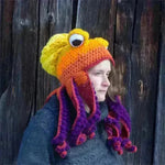 Handmade Knitted Crotchet Octopus Headgear for Men and Women - EX-STOCK CANADA