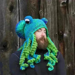 Handmade Knitted Crotchet Octopus Headgear for Men and Women - EX-STOCK CANADA