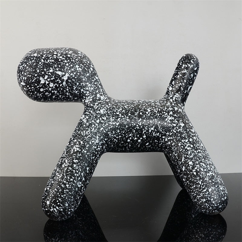 Resin Creative Balloon Abstract Dog Ornament EX-STOCK Canada 
