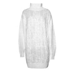 Autumn Winter Knitted Mini Sweater dress - EX-STOCK CANADA