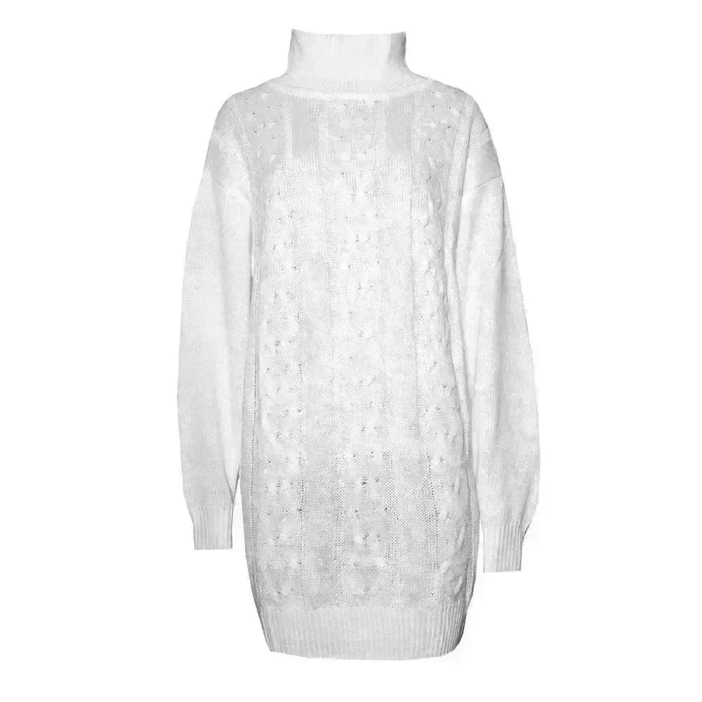 Autumn Winter Knitted Mini Sweater dress - EX-STOCK CANADA