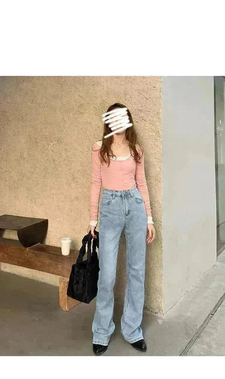 Stretch High Waist Bootcut Women's Jeans - EX-STOCK CANADA