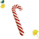 Red Striped Glass Pipe Cane Glass Hookah Glass Smoking Set - EX-STOCK CANADA