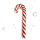Red Striped Glass Pipe Cane Glass Hookah Glass Smoking Set - EX-STOCK CANADA