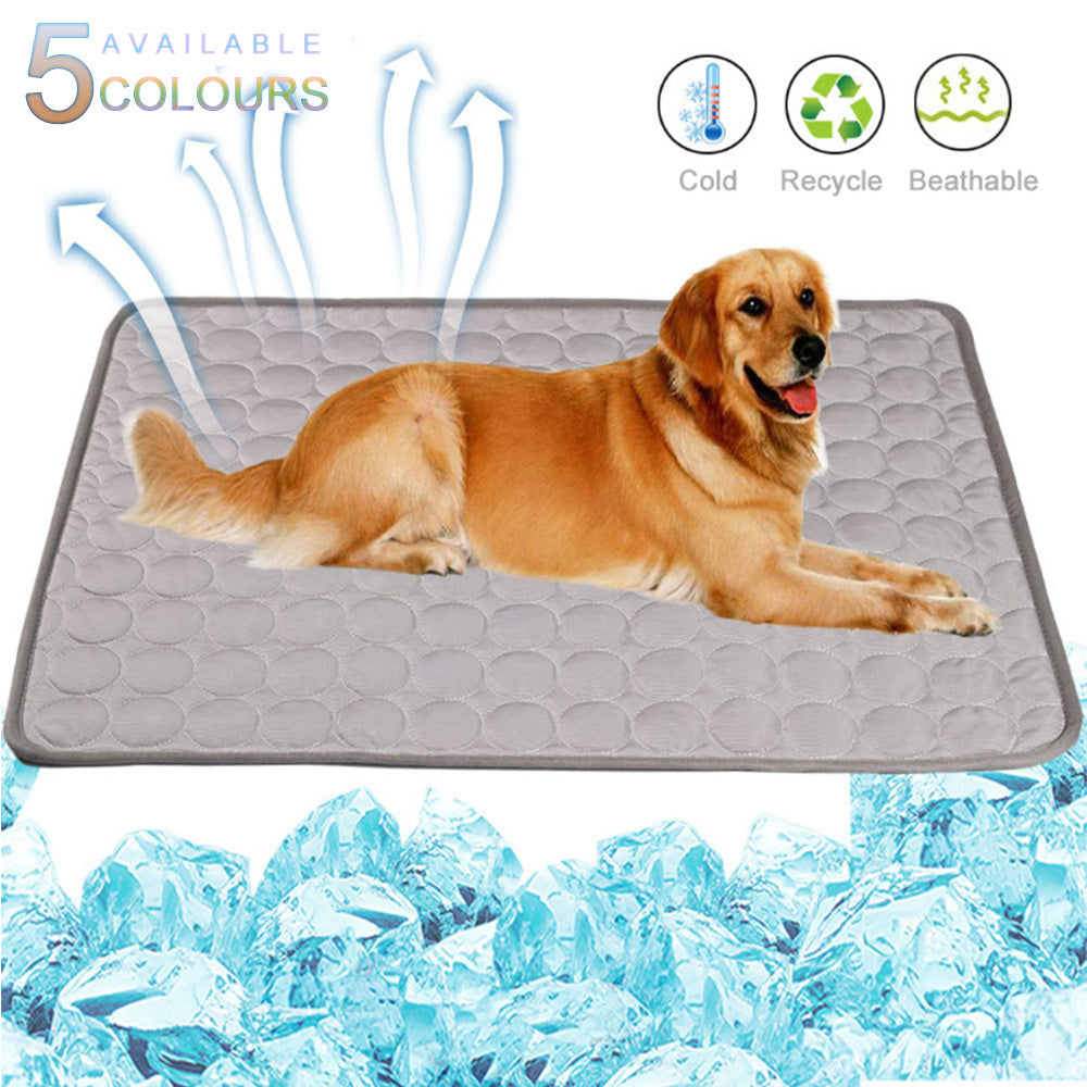 Pet Summer Portable Ice Silk Cooling Pad EX-STOCK Canada 