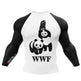Men’s Rash Guard Compression Shirt – Panda Graphic Athletic Design for MMA, BJJ & Gym Training