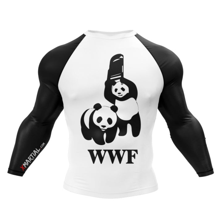 PANDA CHAIR  WWF RASH GUARD - XMARTIAL SLEEVE 
