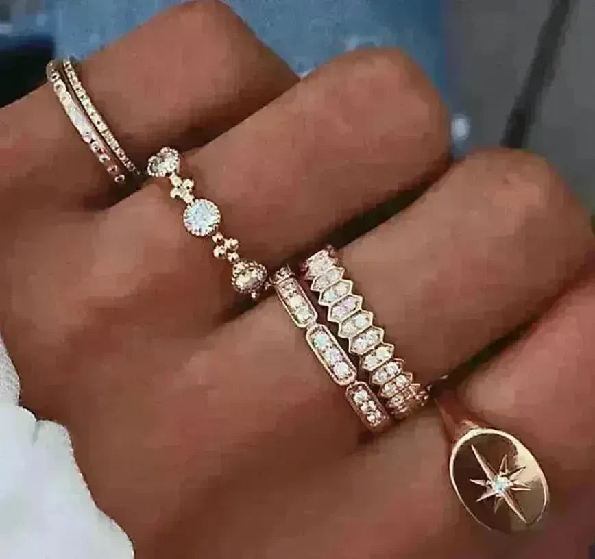 Enchanting Solstice Zircon Ring set for women - EX-STOCK CANADA