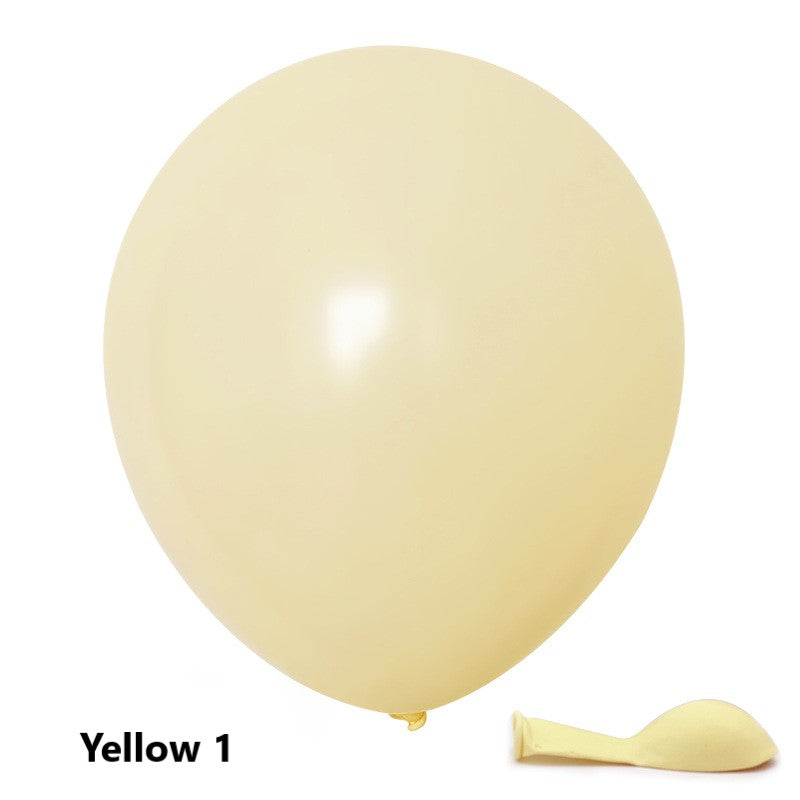 Yellow balloon on a white background