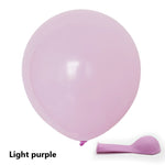 Light purple balloon with deflated version on a white background