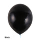 Black balloon on a white background