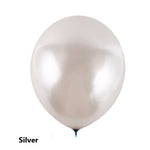 Silver balloon on a white background