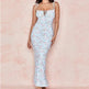 Summer Floral Print Dress Women Sexy Party Long Dresses Puff Short Sleeve - EX-STOCK CANADA