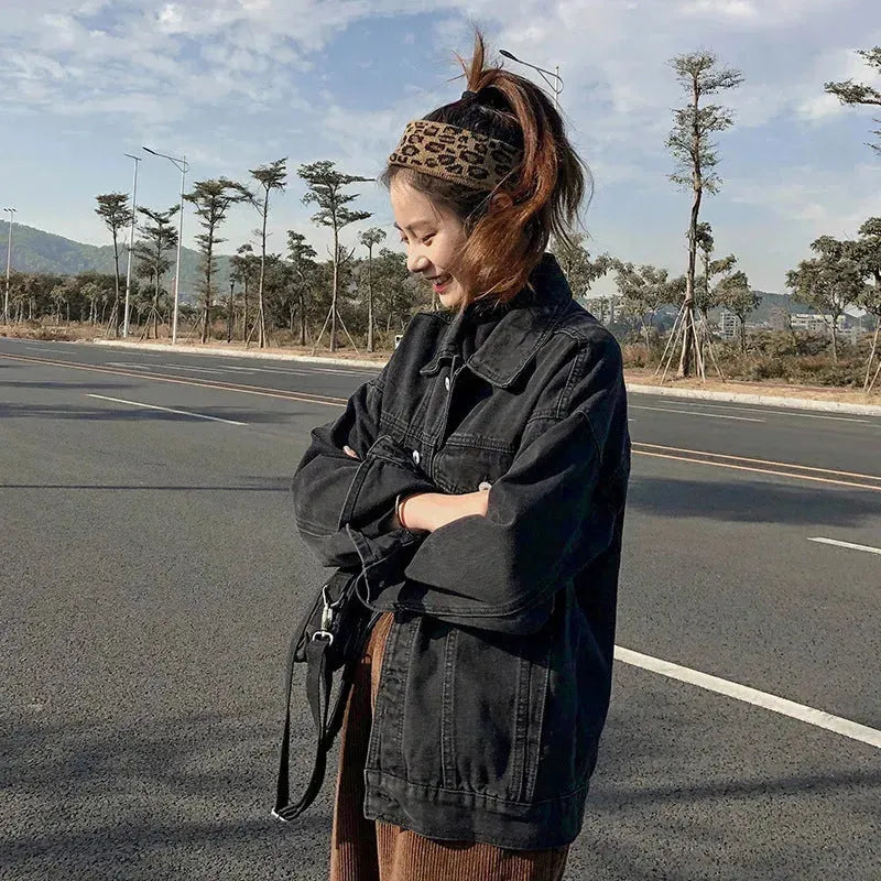 Casual Unisex Oversized loose Washed Denim Jacket - EX-STOCK CANADA