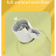 Green water storage device with white valve on a yellow background