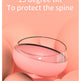 Pink cushion with a 15 degree tilt feature on a peach background