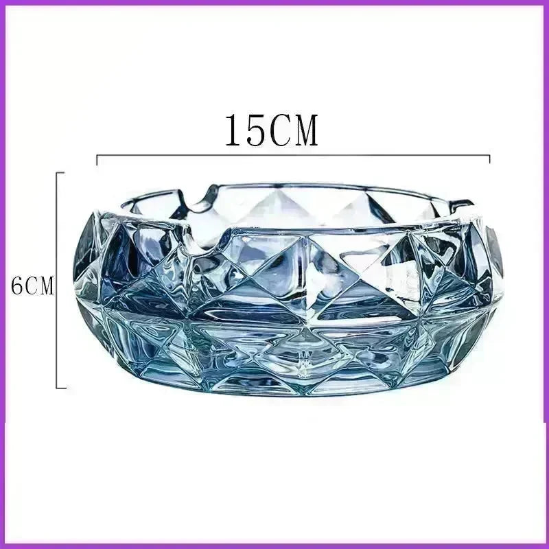 Luxury Crystal Glass Office Cigar Ashtray - EX-STOCK CANADA