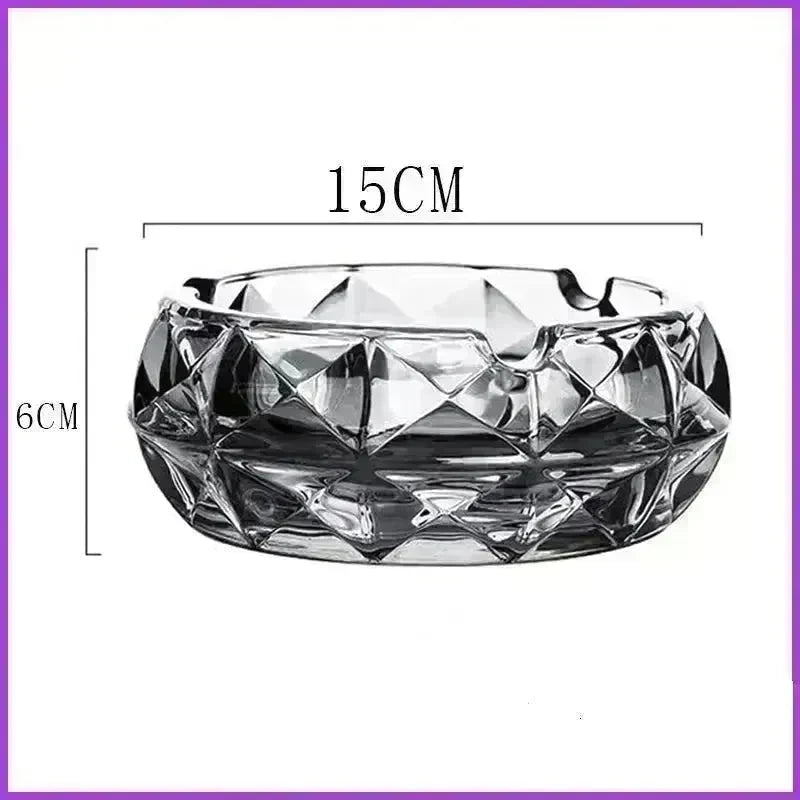 Luxury Crystal Glass Office Cigar Ashtray - EX-STOCK CANADA