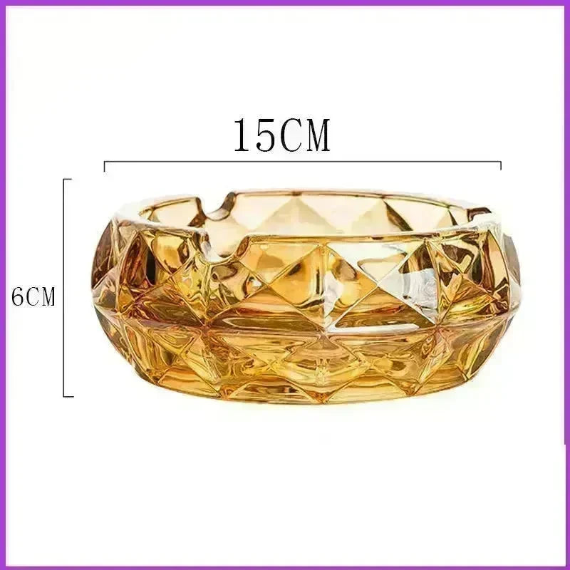 Luxury Crystal Glass Office Cigar Ashtray - EX-STOCK CANADA
